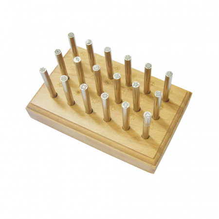 Scule de Mana - Set 18 Stante Diverse Forme in Cutie de Lemn