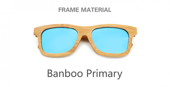 Ochelari din lemn ANGCEN polarizati albastru [4]