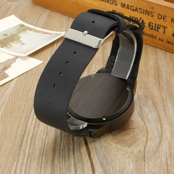 Ceas barbatesc lemn AISMEI-CERB negru [2]