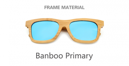 Ochelari din lemn ANGCEN polarizati albastru [3]