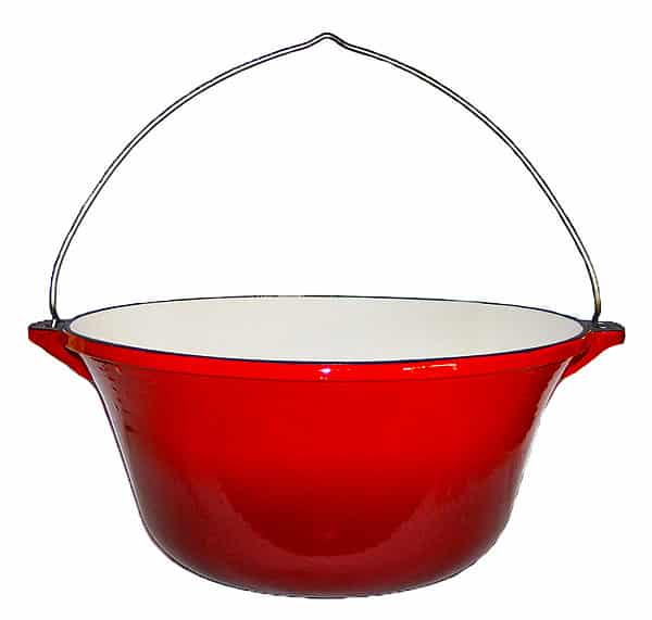 Ceaun fonta emailat 7.2 l + trepied [2]