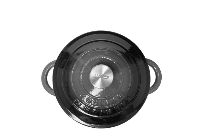Oala cu capac 26x12 cm, 4.8L, fonta emailata HN [2]