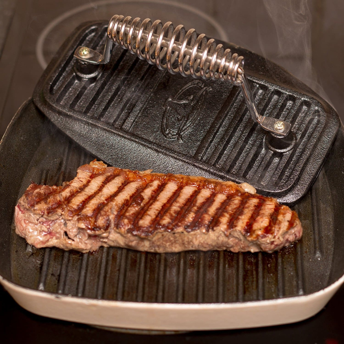Presa din fonta pentru carne (grill) [3]