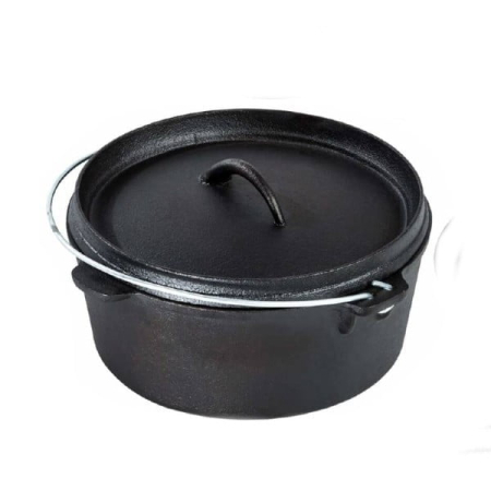 Ceaune fonta natur - Ceaun de fonta cu capac 1.6  litri