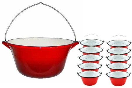 Seturi produse - Ceaun fonta 7.2 l + 10 ceaune de servit