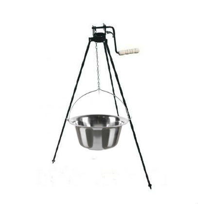 Ceaun inox 15 litri + trepied rola