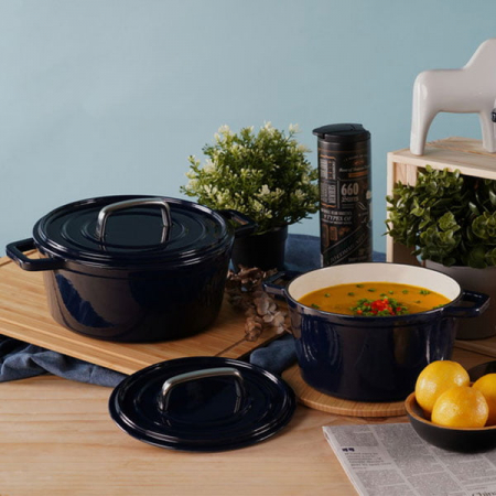 Oala 2.5 litri fonta emailata blue [1]