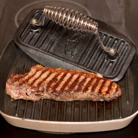 Presa din fonta pentru carne (grill) [2]