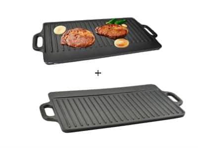 Set 2 placi de grill din fonta