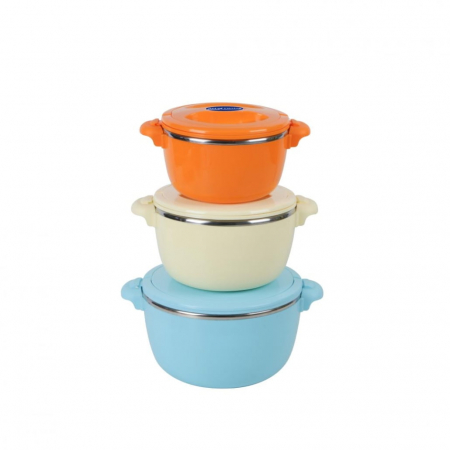 Home &amp; deco - SET 3 CASEROLE TERMICE 2+4+6L,BELLY BLUE, ART OF DINING BY HEINNER