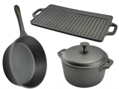 Oale de fonta natur - Set 3 produse din fonta