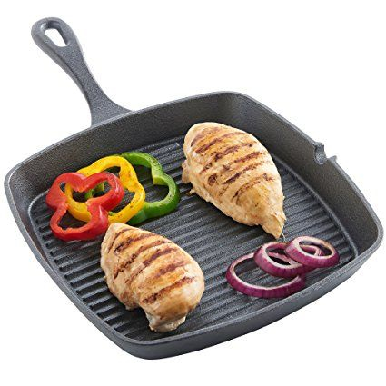 Tigai/Grill-uri de fonta - Tigaie 24x24 cm din fonta cu maner turnat