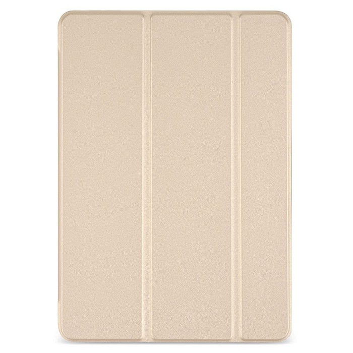 Husa Magnetica cu spate transparent, colturi intarite pentru iPad 7, 8 10.2 Inch - Auriu [1]
