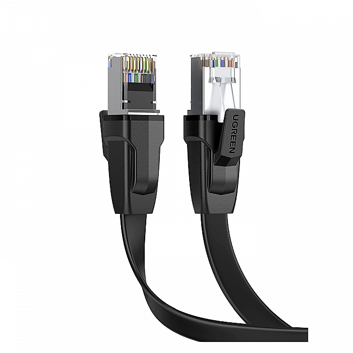 Cablu de Internet RJ45 Ultra Thin, Plat, 1 metru, Ugreen, Negru [1]