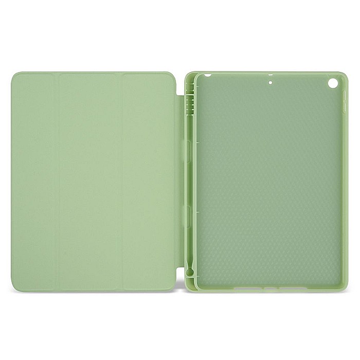 Husa Flip Magnetica cu suport Stylus Pen pentru iPad pentru iPad 7, 8 10.2 Inch - Matcha Green [2]