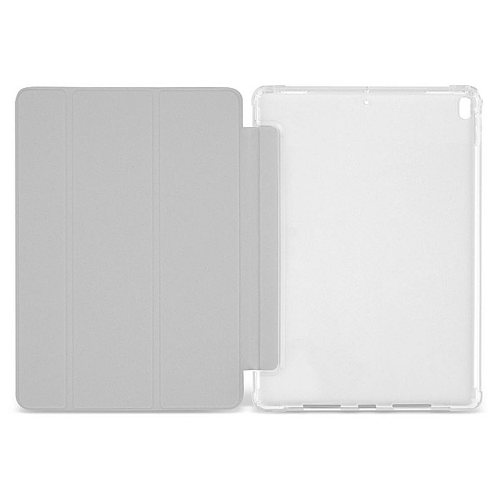 Husa Magnetica cu spate transparent, colturi intarite pentru iPad Air 3, Pro 10.5 Inch - Gri deschis [2]