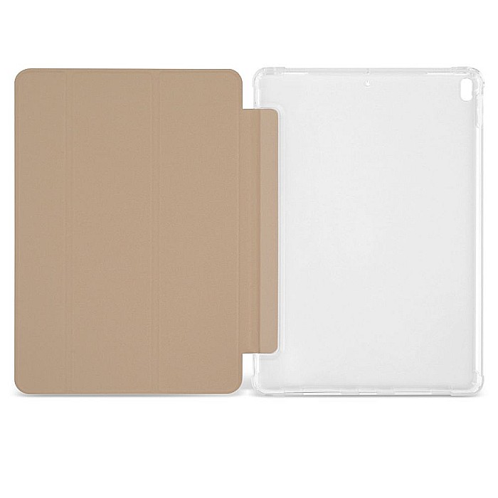 Husa Magnetica cu spate transparent, colturi intarite pentru iPad Air 3, Pro 10.5 Inch - Auriu [2]