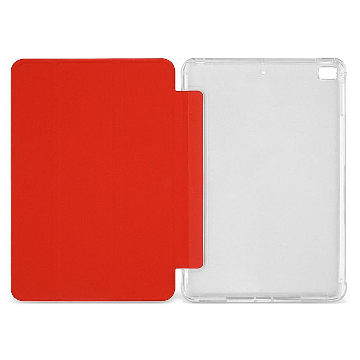 Husa Magnetica cu spate transparent, colturi intarite pentru iPad Mini 4, 5 7.9 Inch - Rosu [2]