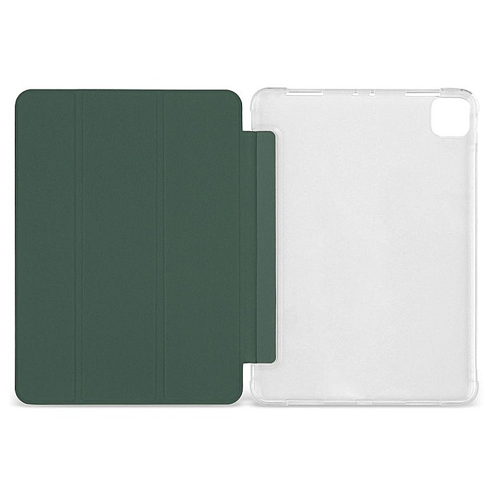 Husa Magnetica cu spate transparent, colturi intarite pentru iPad Pro 11 Inch 2018, 2020 - Dark Green [2]