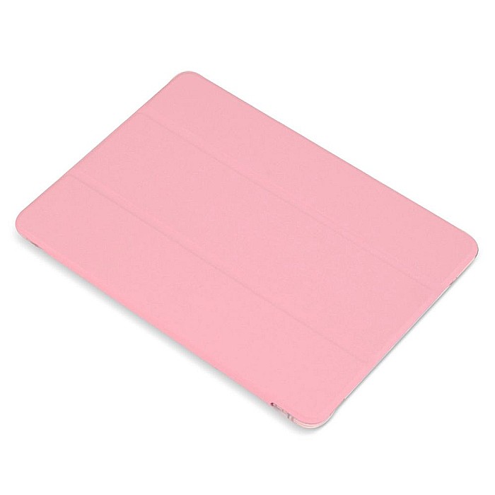 Husa Magnetica cu spate transparent, colturi intarite si suport Stylus pentru iPad 7, 8 10.2 Inch - Roz [3]