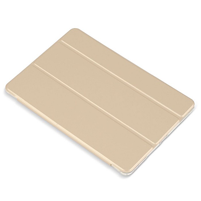Husa Magnetica cu spate transparent, colturi intarite pentru iPad 7, 8 10.2 Inch - Auriu [3]