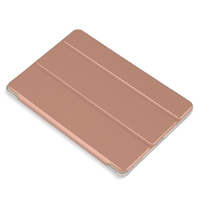 Husa Magnetica cu spate transparent, colturi intarite pentru iPad 7, 8 10.2 Inch - Rose Gold [3]