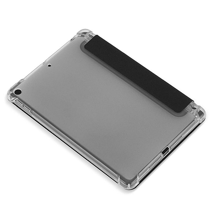 Husa Flip Magnetica cu spate transparent, colturi intarite si suport Stylus Pen pentru iPad Mini 5 - Negru [4]