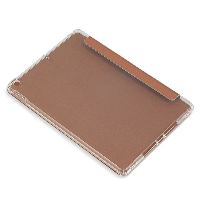 Husa Magnetica cu spate transparent, colturi intarite pentru iPad 7, 8 10.2 Inch - Rose Gold [4]