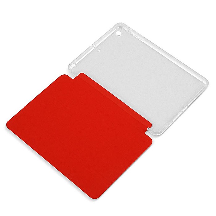 Husa Magnetica cu spate transparent, colturi intarite pentru iPad Mini 1, 2, 3 7.9 Inch - Rosu [5]