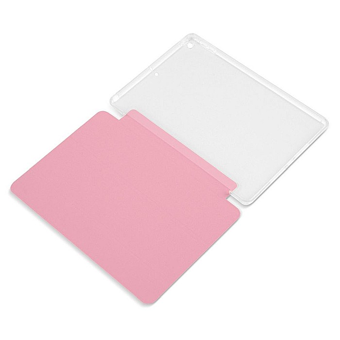 Husa Magnetica cu spate transparent, colturi intarite pentru iPad 7, 8 10.2 Inch - Roz [5]