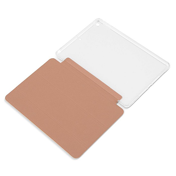 Husa Magnetica cu spate transparent, colturi intarite pentru iPad 7, 8 10.2 Inch - Rose Gold [5]