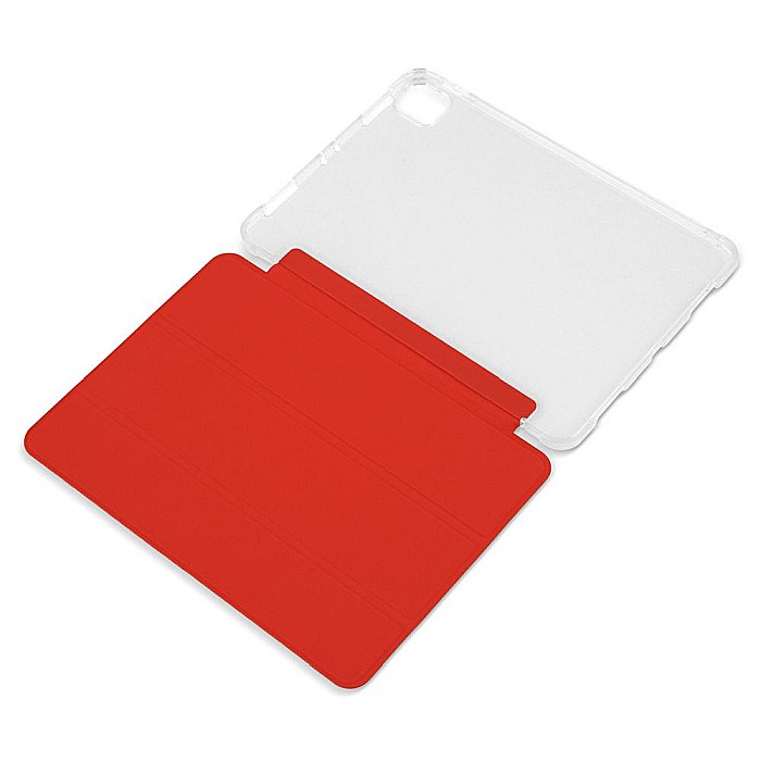 Husa Magnetica cu spate transparent, colturi intarite pentru iPad Pro 11 Inch 2018, 2020 - Rosu [5]