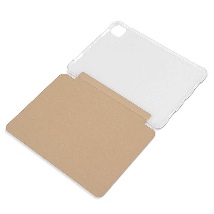 Husa Magnetica cu spate transparent, colturi intarite pentru iPad Pro 11 Inch 2018, 2020 - Auriu [5]