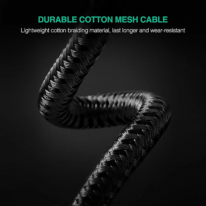 Cablu audio, adaptor de la Jack la Jack 1.5m - Ugreen, Negru [4]