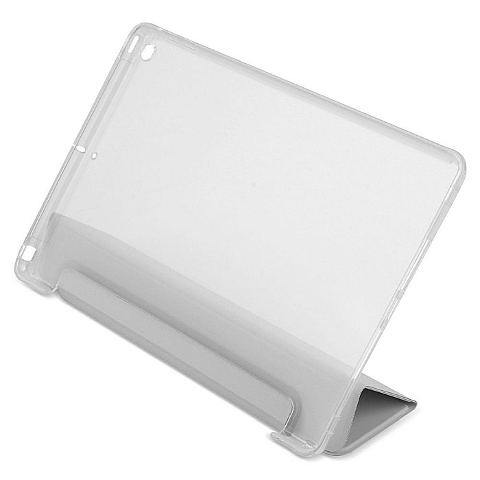 Husa Magnetica cu spate transparent, colturi intarite pentru iPad 7, 8 10.2 Inch - Gri deschis [6]