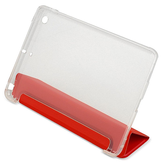 Husa Magnetica cu spate transparent, colturi intarite pentru iPad Mini 1, 2, 3 7.9 Inch - Rosu [6]