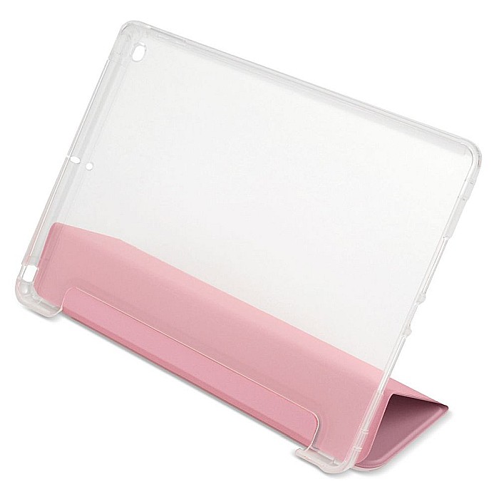 Husa Magnetica cu spate transparent, colturi intarite pentru iPad 7, 8 10.2 Inch - Roz [6]