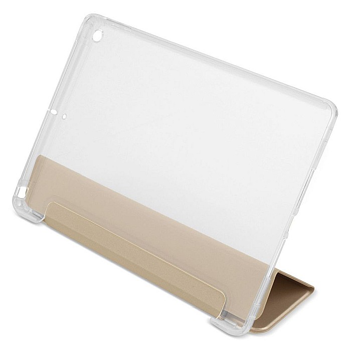 Husa Magnetica cu spate transparent, colturi intarite pentru iPad 7, 8 10.2 Inch - Auriu [6]