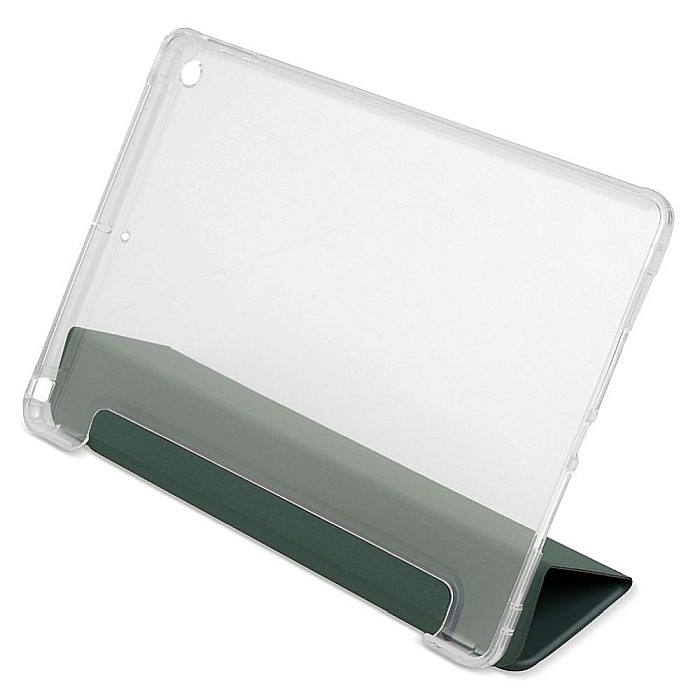 Husa Magnetica cu spate transparent, colturi intarite pentru iPad 7, 8 10.2 Inch - Dark Green [6]