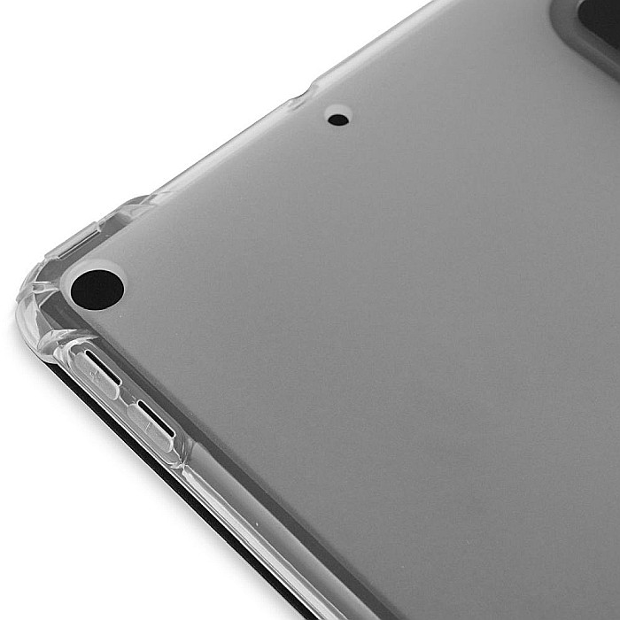 Husa Flip Magnetica cu spate transparent, colturi intarite si suport Stylus Pen pentru iPad Mini 5 - Negru [7]