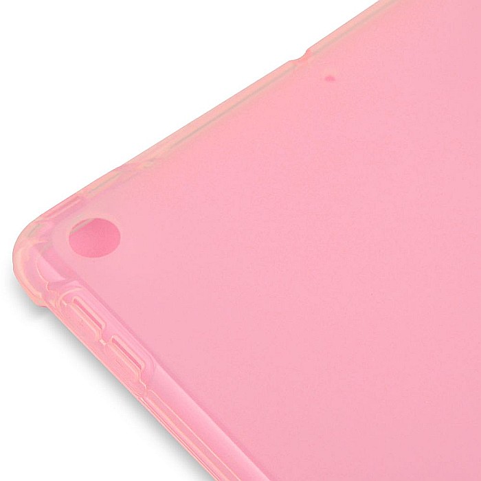 Husa Magnetica cu spate transparent, colturi intarite si suport Stylus pentru iPad 7, 8 10.2 Inch - Roz [7]