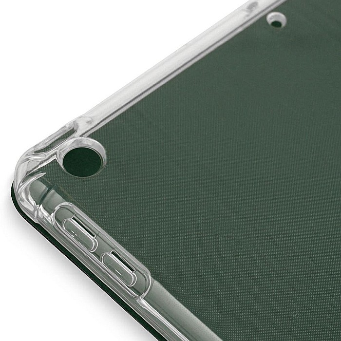 Husa Magnetica cu spate transparent, colturi intarite pentru iPad 7, 8 10.2 Inch - Dark Green [7]
