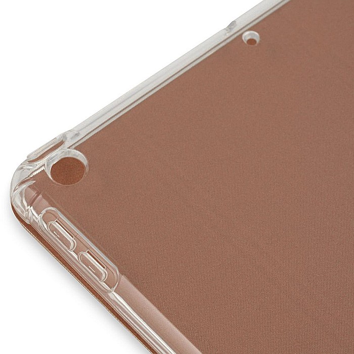Husa Magnetica cu spate transparent, colturi intarite pentru iPad 7, 8 10.2 Inch - Rose Gold [7]