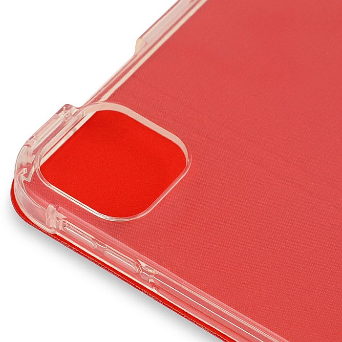 Husa Magnetica cu spate transparent, colturi intarite pentru iPad Pro 11 Inch 2018, 2020 - Rosu [7]
