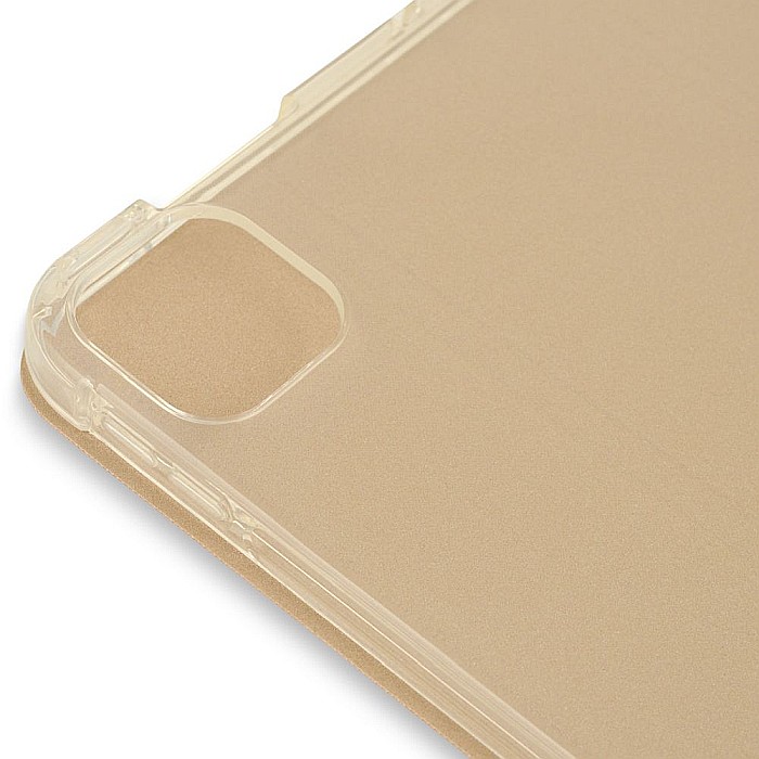 Husa Magnetica cu spate transparent, colturi intarite pentru iPad Pro 11 Inch 2018, 2020 - Auriu [7]