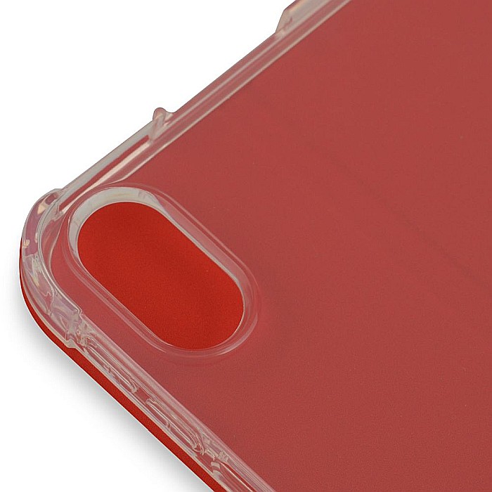 Husa Magnetica cu spate transparent, colturi intarite pentru iPad Air 4 10.9 Inch - Rosu [7]
