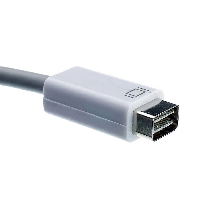 Adaptor Mini-DVI la VGA compatibil cu MacBook, Mac Mini, iMac 2006-2009, Alb [3]
