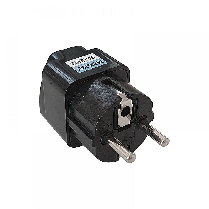 Adaptor priza calatorii, la retea 240V de la UK / USA la EU / Schuko, 250V 10 - Negru [2]