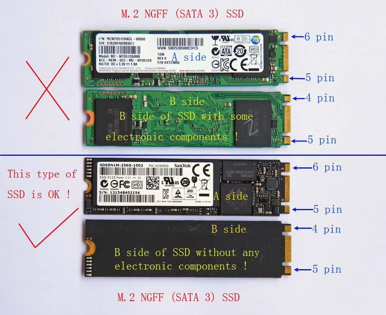 Adaptor SSD M2 NGFF pentru MacBook Air A1465 A1466 Mid 2012 [2]