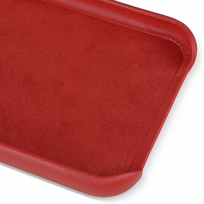 Husa din Piele Naturala pentru Apple iPhone XR - Rosu [8]